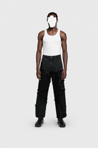 PANTALÓN LOOSE CON TEJIDO