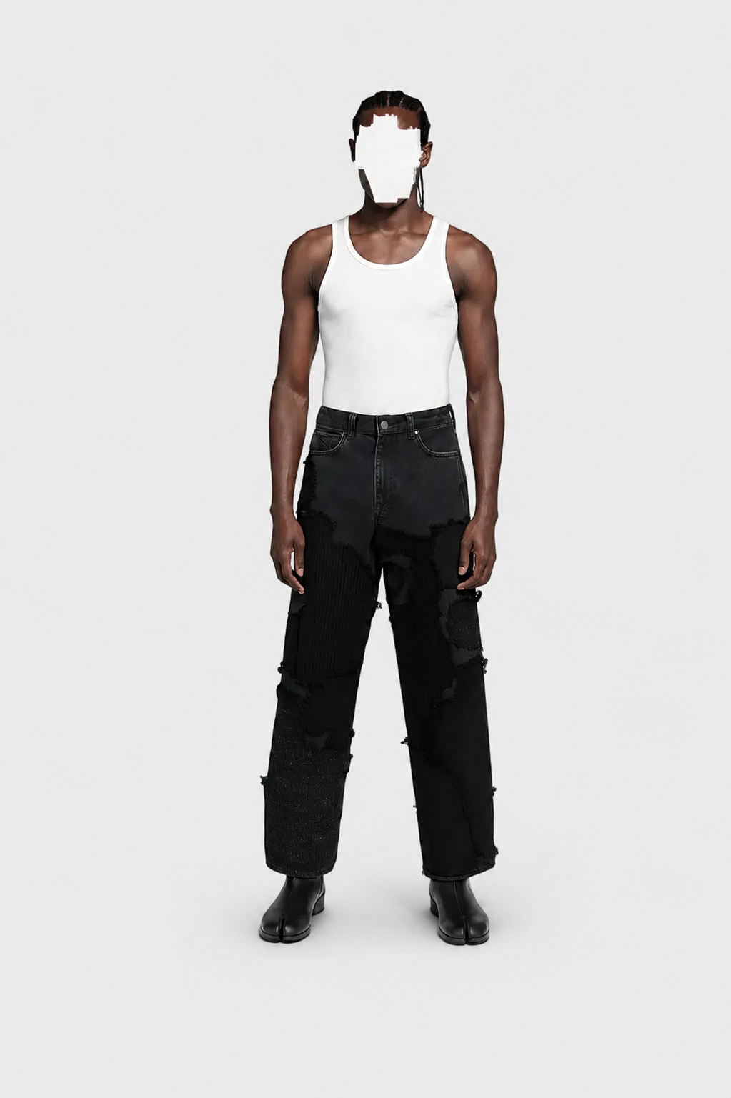 PANTALÓN LOOSE CON TEJIDO