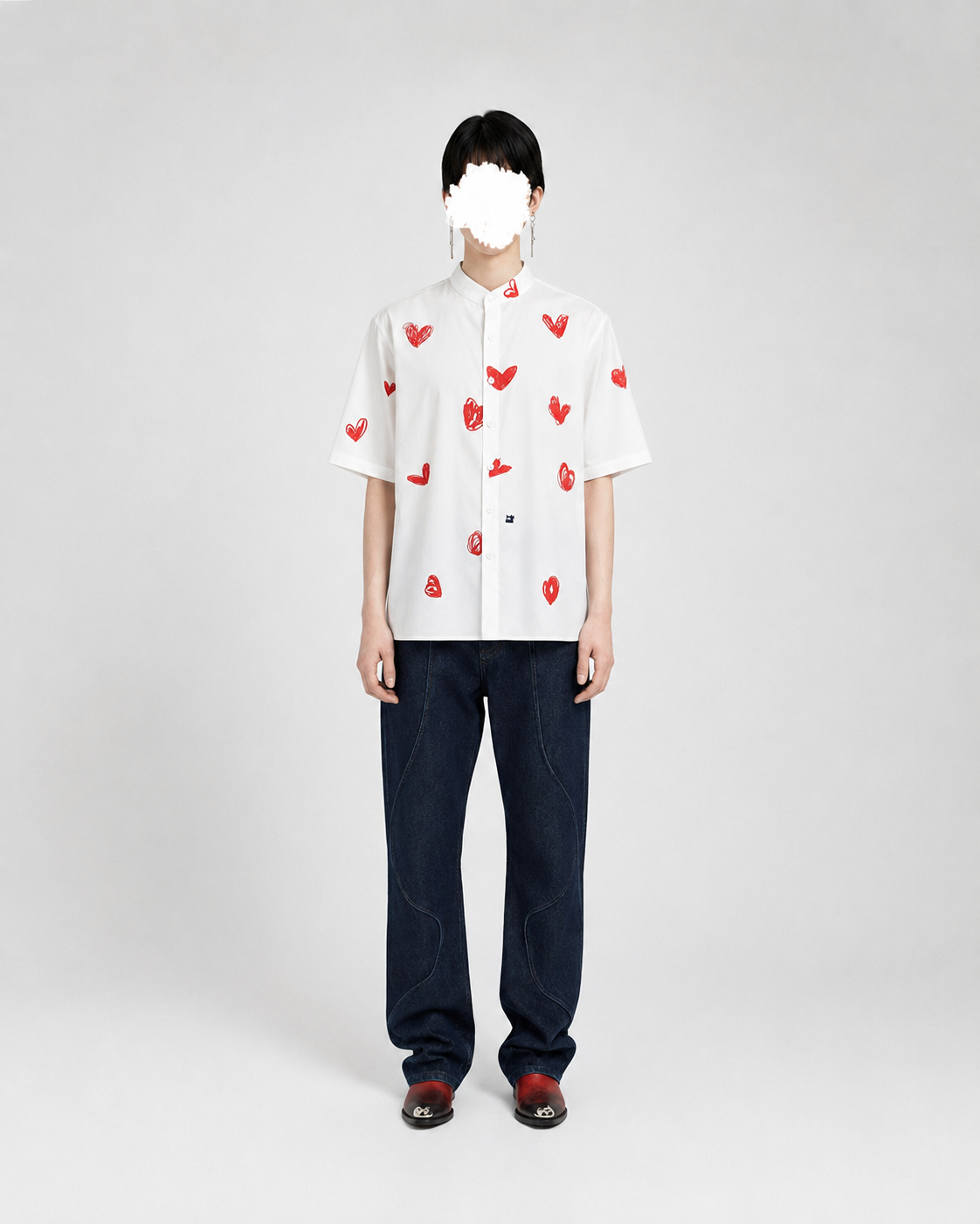 CAMISA CORAZONES MC