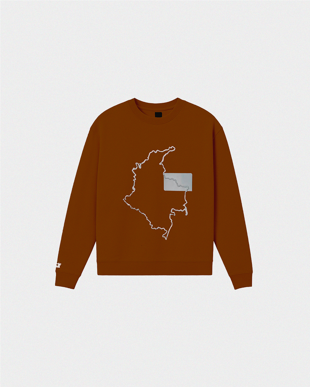 CREWNECK MAPA DE COLOMBIA CAFÉ