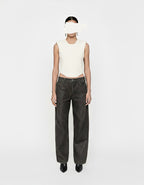 TOP HOMBRERAS MARFIL