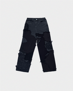 PANTALÓN LOOSE CON TEJIDO