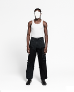 PANTALÓN LOOSE CON TEJIDO