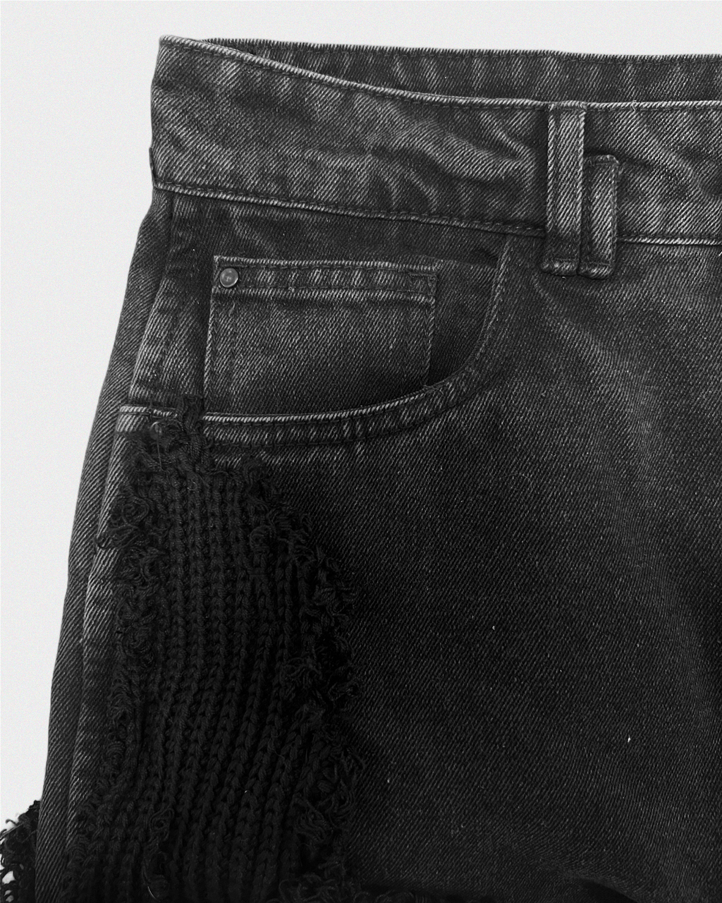 PANTALÓN LOOSE CON TEJIDO
