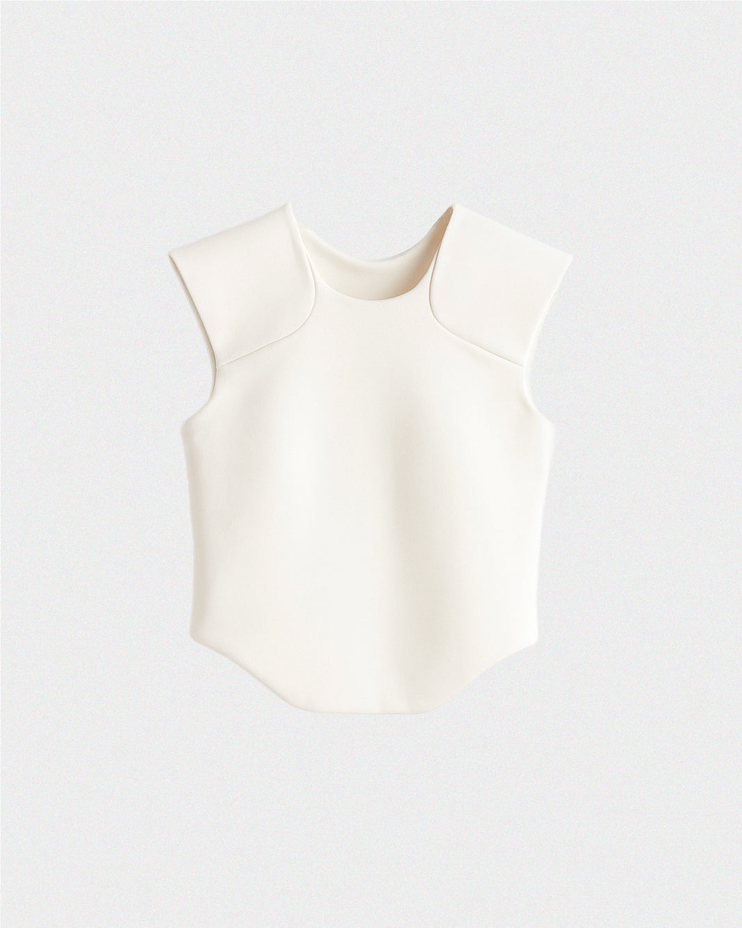 TOP HOMBRERAS MARFIL